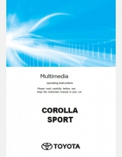 TOYOTA COROLLA SPORT 2024- 2025 NAVIGATION & MULTIMEDIA SYSTEM MANUAL